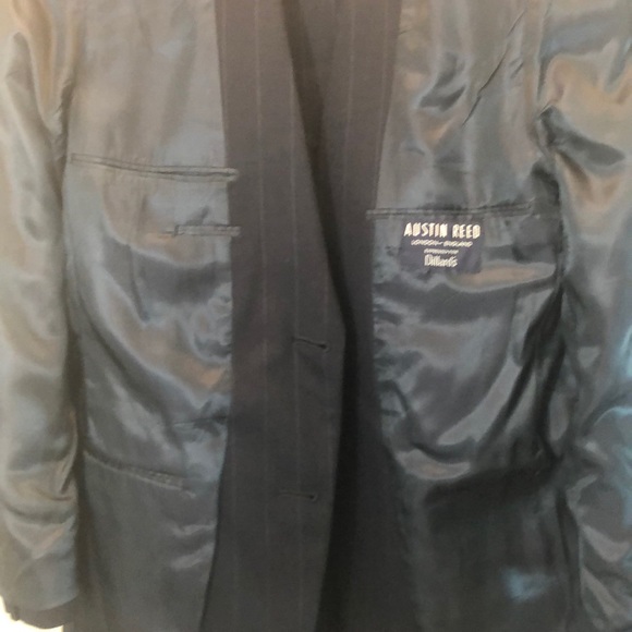 Austin Reed Blue & White 2Button Pinstriped Blazer - Picture 5 of 8